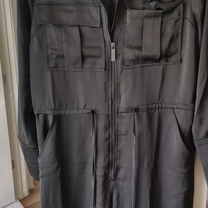 Topshop Charcoal Utility Jumpsuit